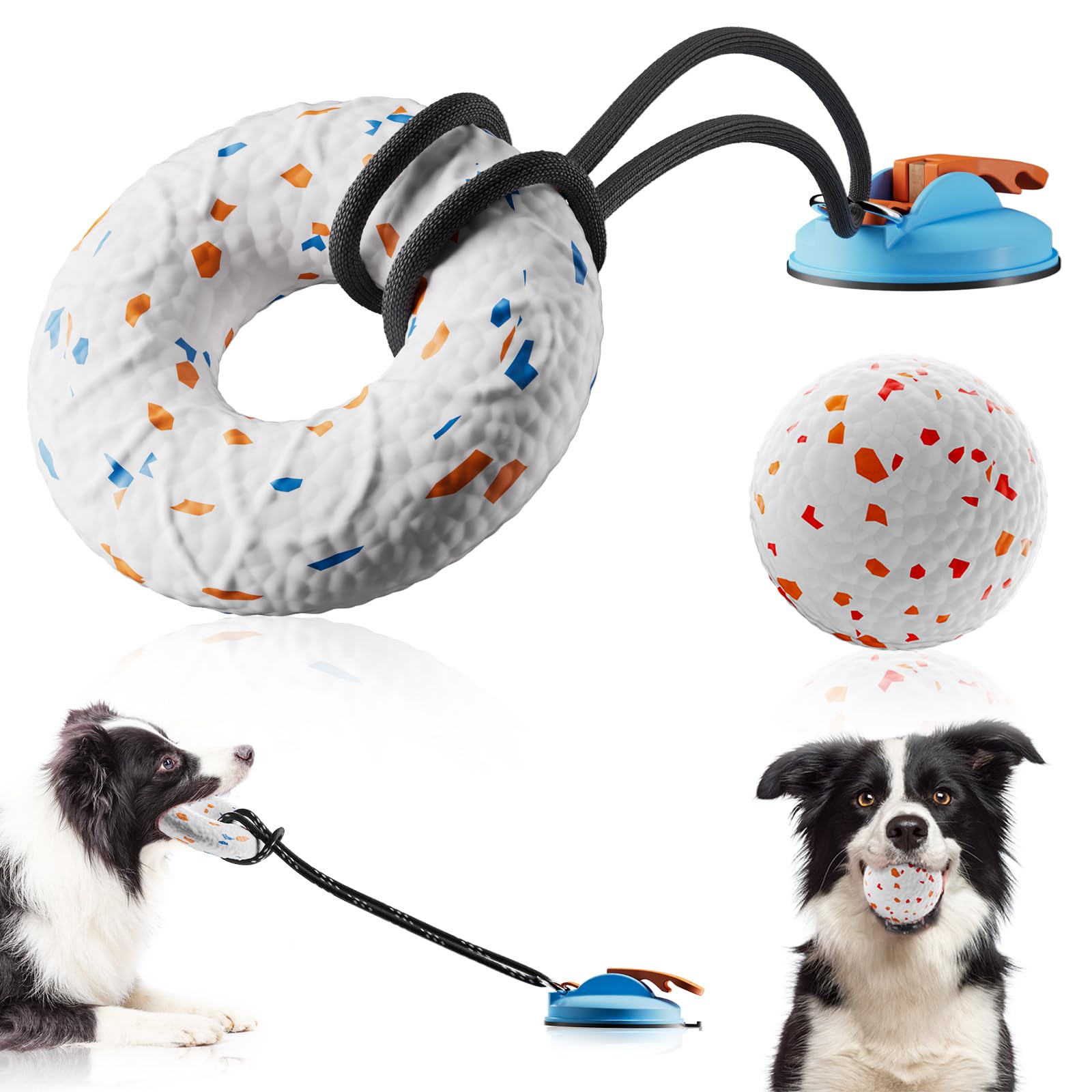 Aktor E-TPU dog ball colors for bright interactive play