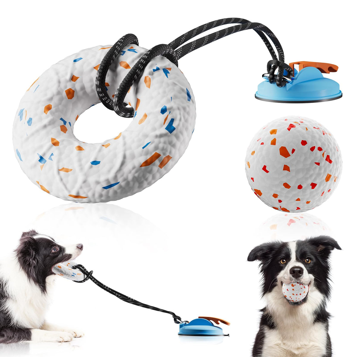 Aktor E-TPU Dog Balls colorful pack showcasing vibrant, engaging play for bored pups