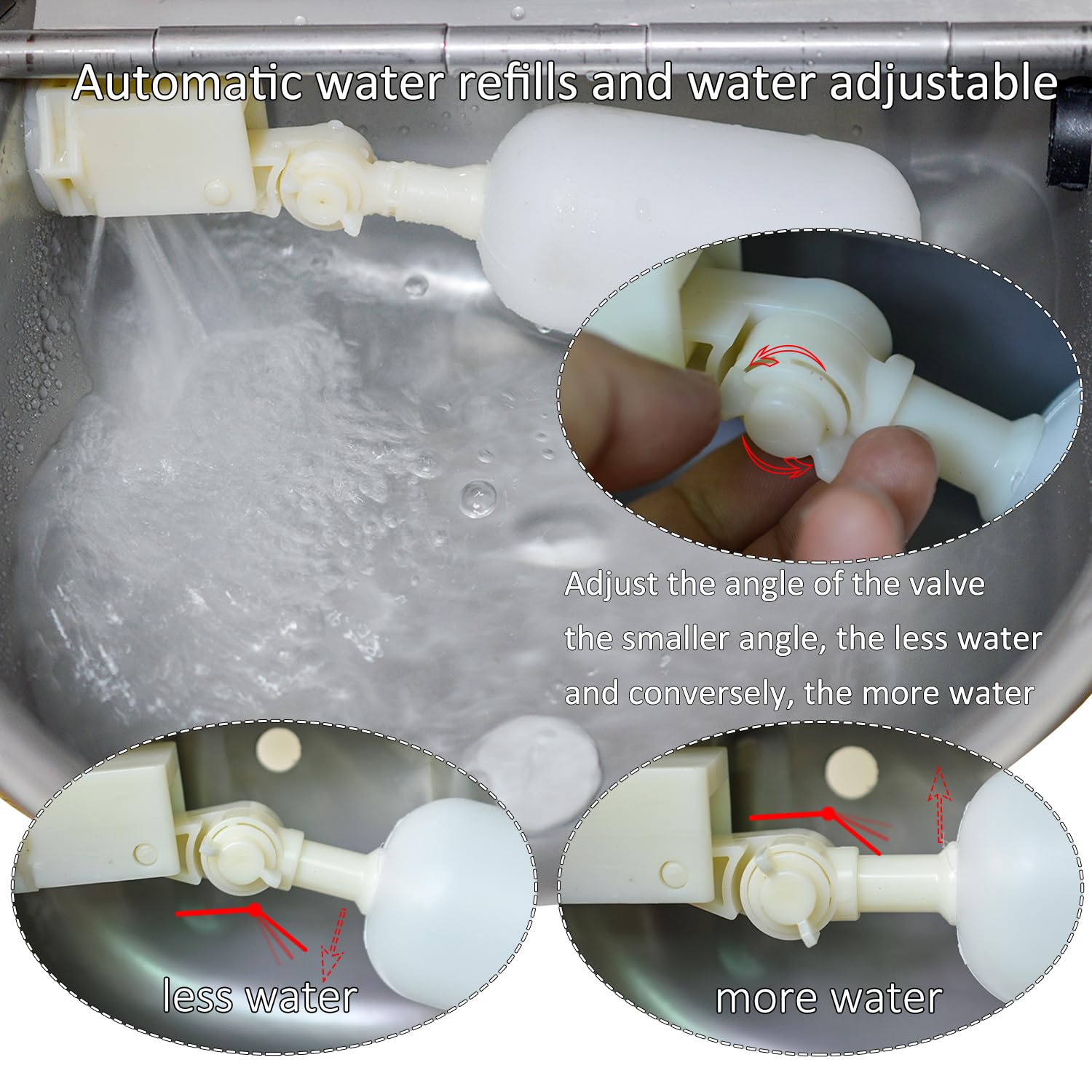 AKUATUZ hose-adapter 3/4 GHT connection for garden faucet setup