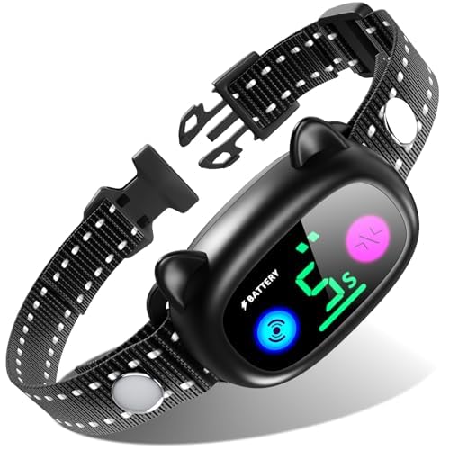 AKUVU bark collar main view, rechargeable design for automatic training sessions
