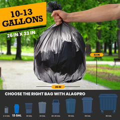 ALAGPRO heavy-duty bags on a roll, ideal for high-traffic outdoor areas