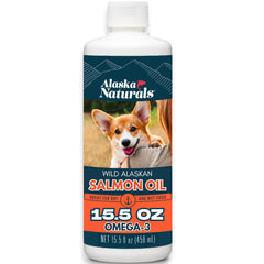 Alaska Naturals wild salmon oil pump bottle for easy daily dosing and skin support.