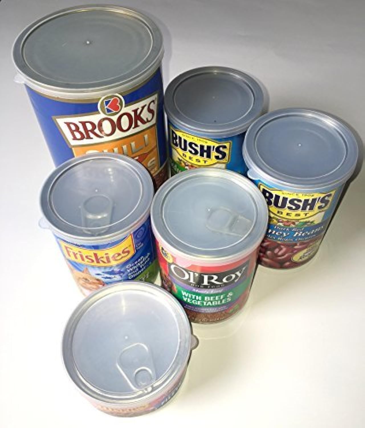 ALAZCO large lids on canned food creating a tight seal for fresh leftovers