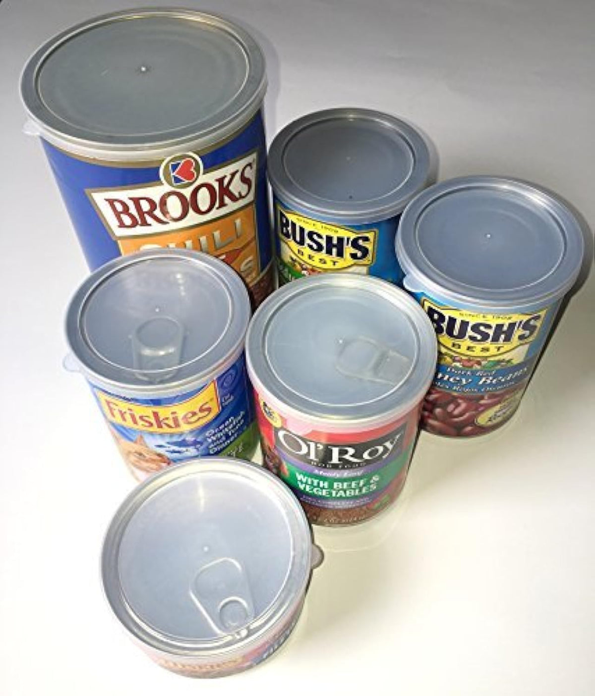 ALAZCO large lids on canned food creating a tight seal for fresh leftovers