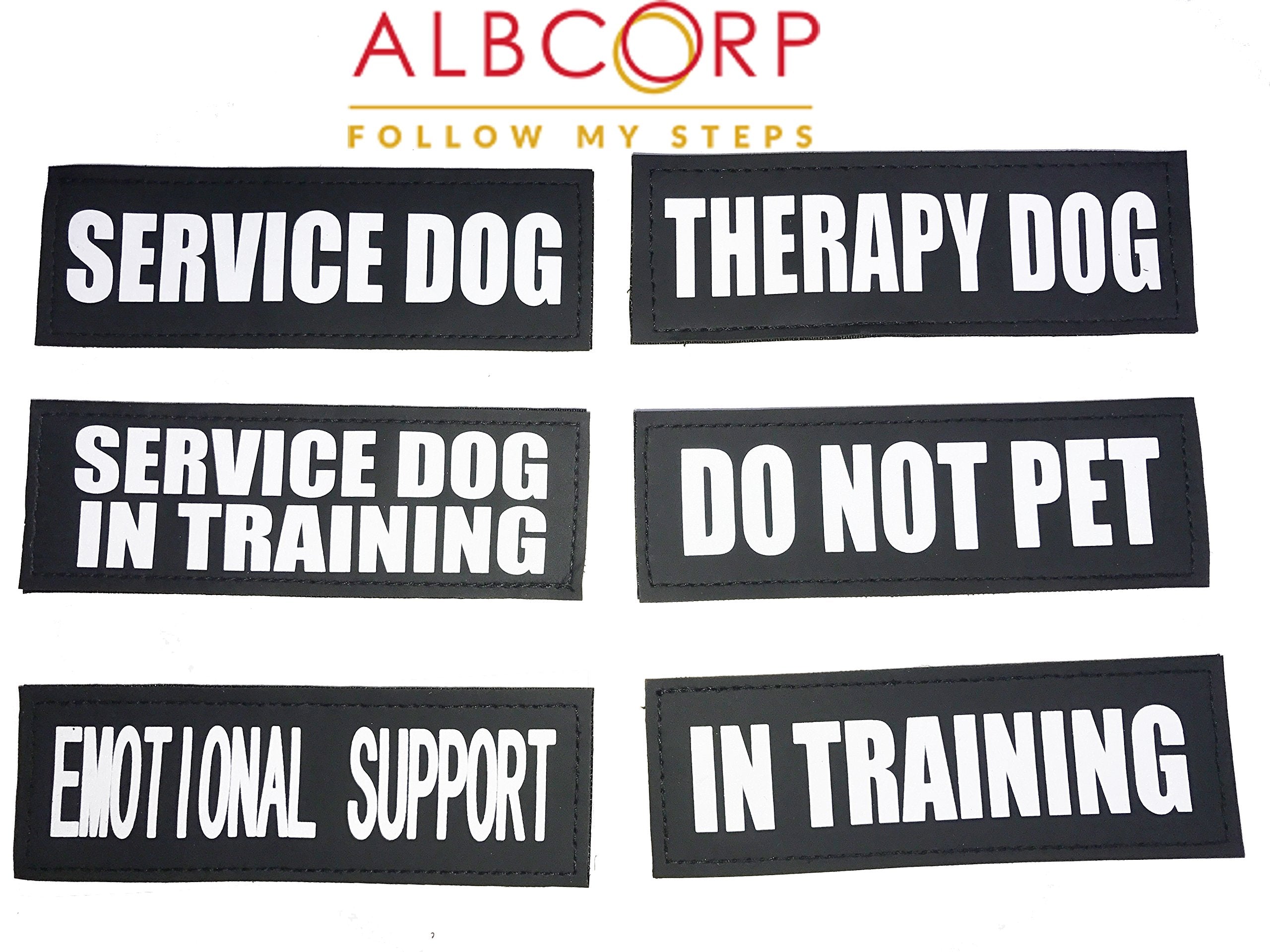 ALBCORP seven-design patch set covers service, training, therapy roles