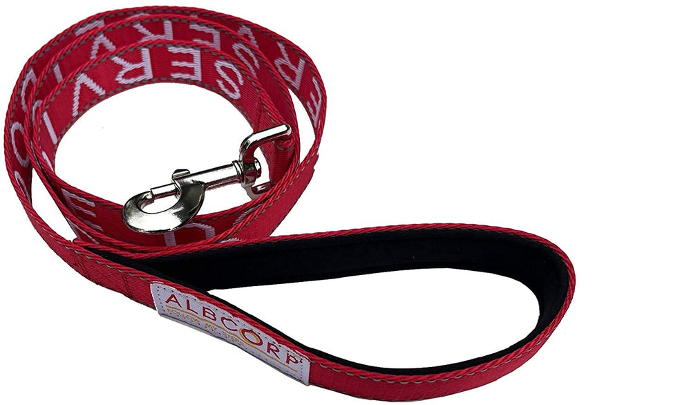 ALBCORP 4-foot nylon leash with durable construction supports daily activities with your service dog.