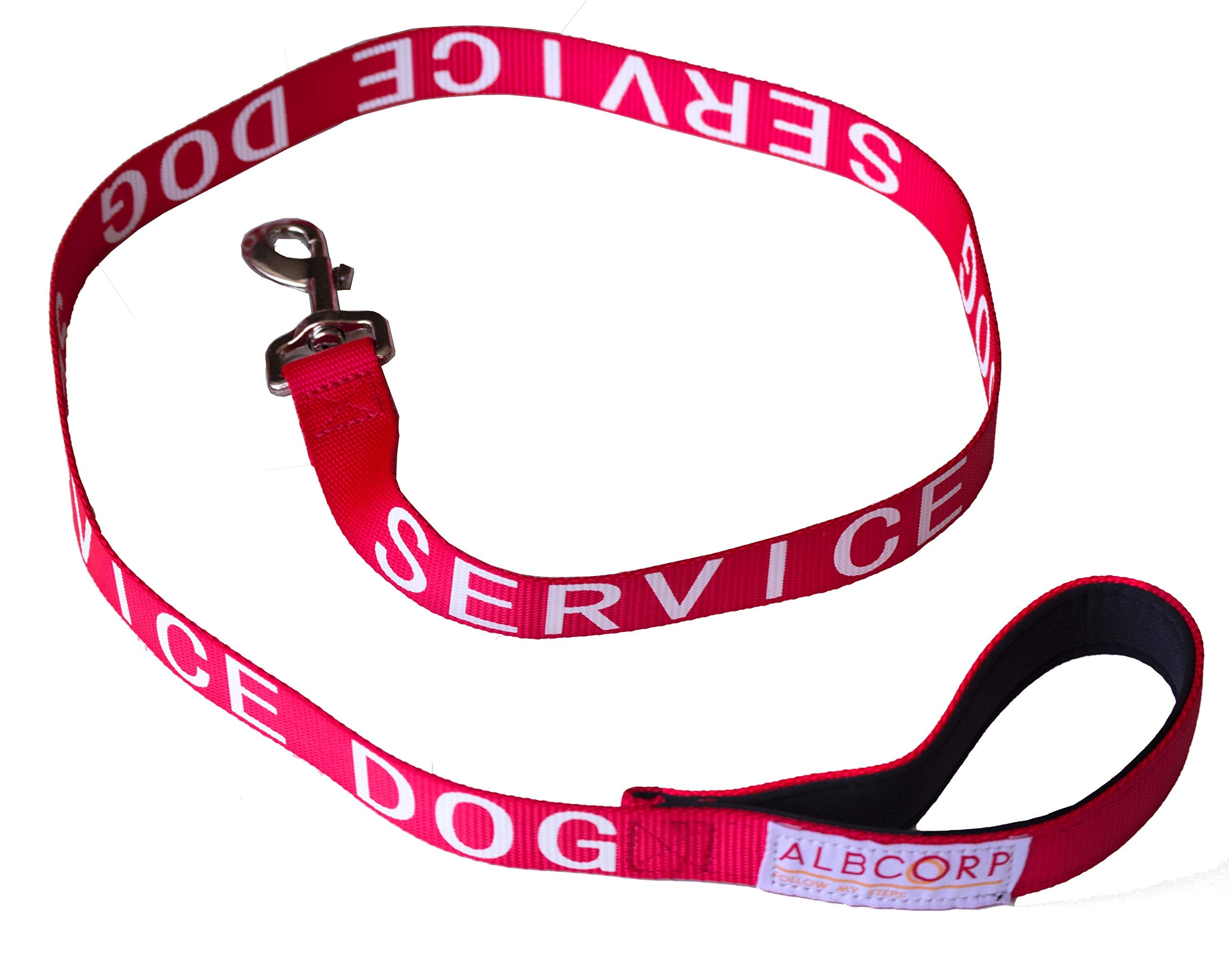 ALBCORP sturdy heavy-duty nylon construction ensures long-lasting use for daily service-dog routines.