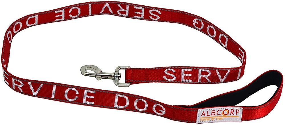 ALBCORP padded neoprene handle provides comfortable grip during extended leash sessions.
