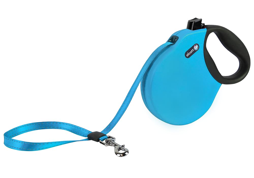 Alcott Adventure retractable leash extended to 16 feet for flexible, controlled walks