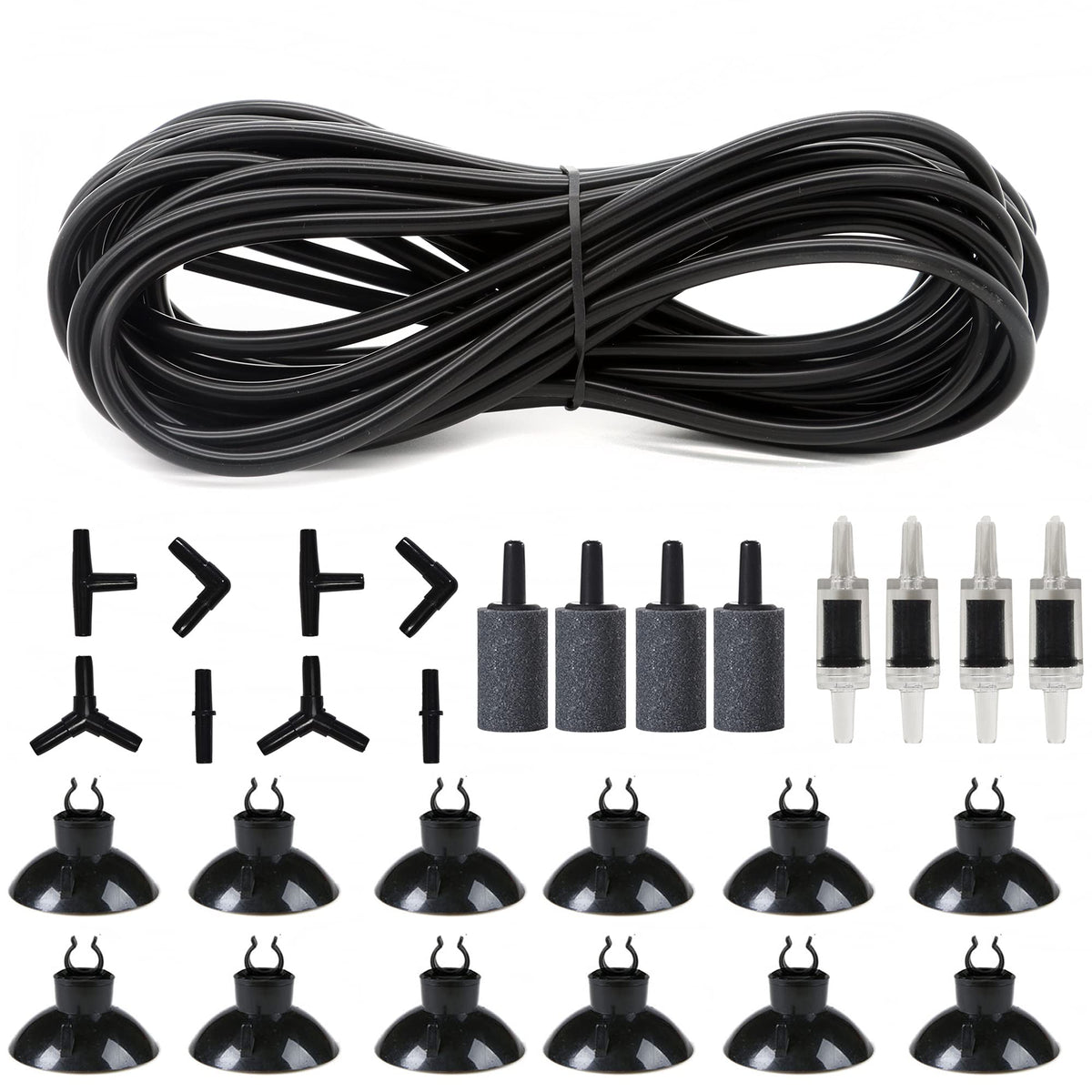 ALEGI 25ft silicone airline tubing shown with tubing coil for reliable aquarium aeration.