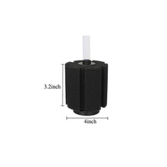 ALEGI Aquarium Bio Sponge Filter Kit air tubing close-up highlighting airflow and oxygenation.