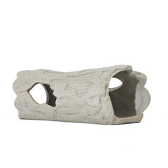 ALEGI aquarium rock-smooth cave decor close-up showing natural hiding spots for shrimp and bettas.