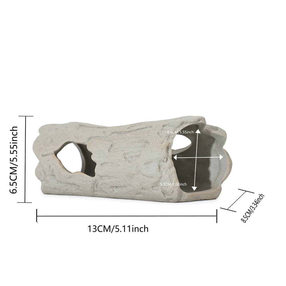 ALEGI ceramic cave decor easy-to-clean design aiding tank maintenance and aesthetics.