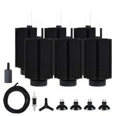 ALEGI Aquarium X Large Sponge Filter front view with compact filtration for large tanks.