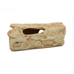ALEGI aquarium log decor with five entry holes for exploration