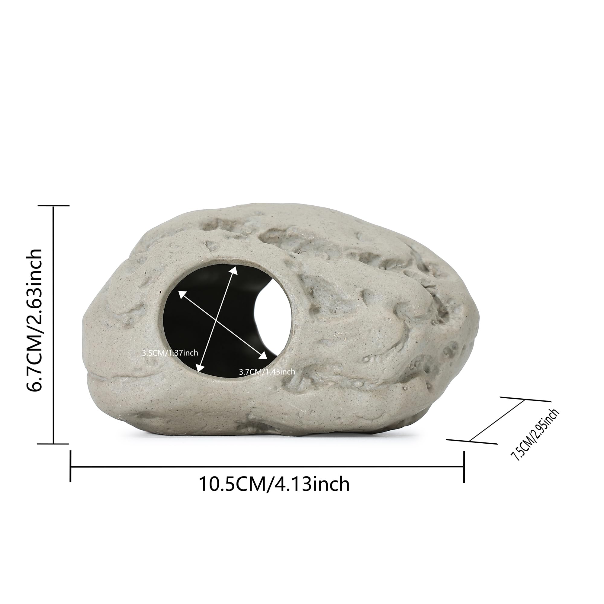 ALEGI ceramic caves are easy to clean, supporting maintenance with minimal effort.