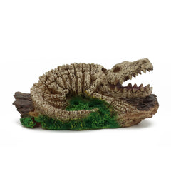 ALEGI Dinosaur Bubbler in tank scene enhances decor while aerating water.