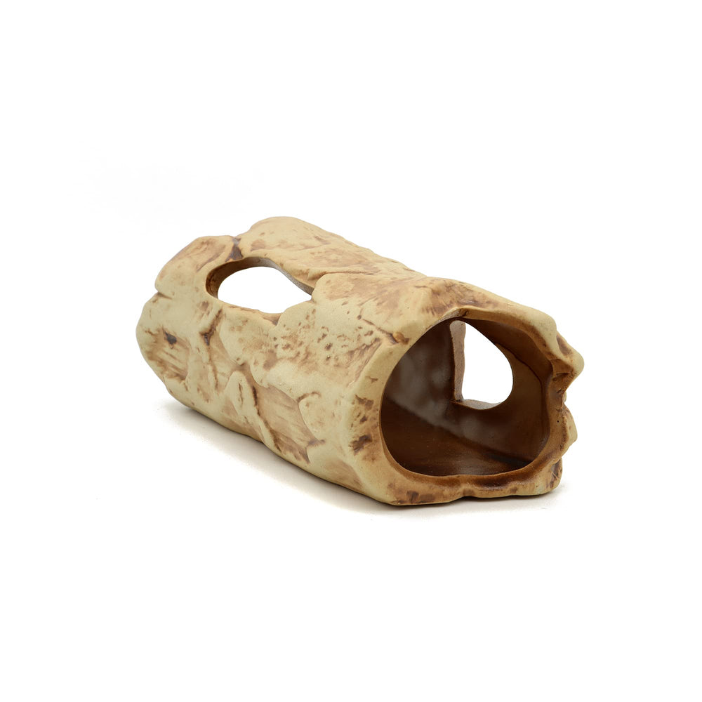 ALEGI stone-look ceramic log adds naturalistic aquarium texture