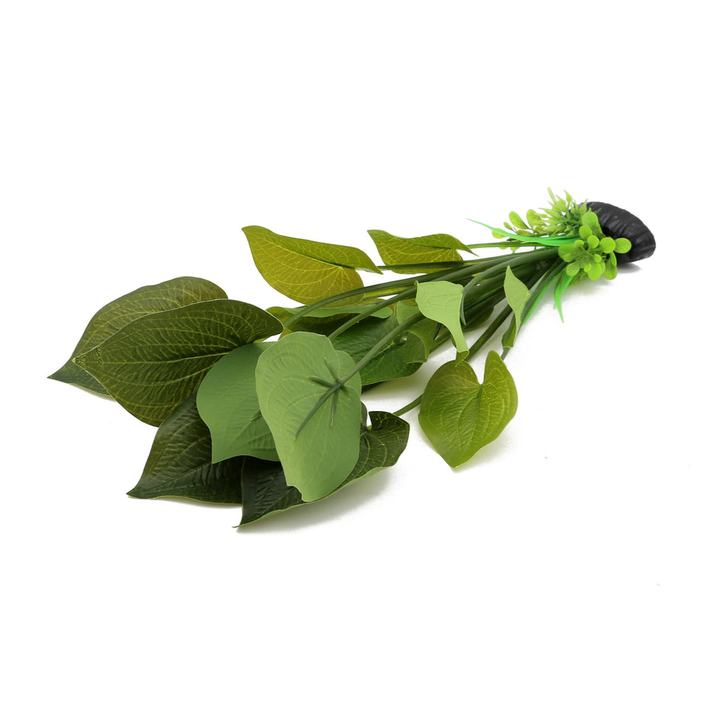 ALEGI silk aquarium plants in tank scene—easy installation and versatile setup.