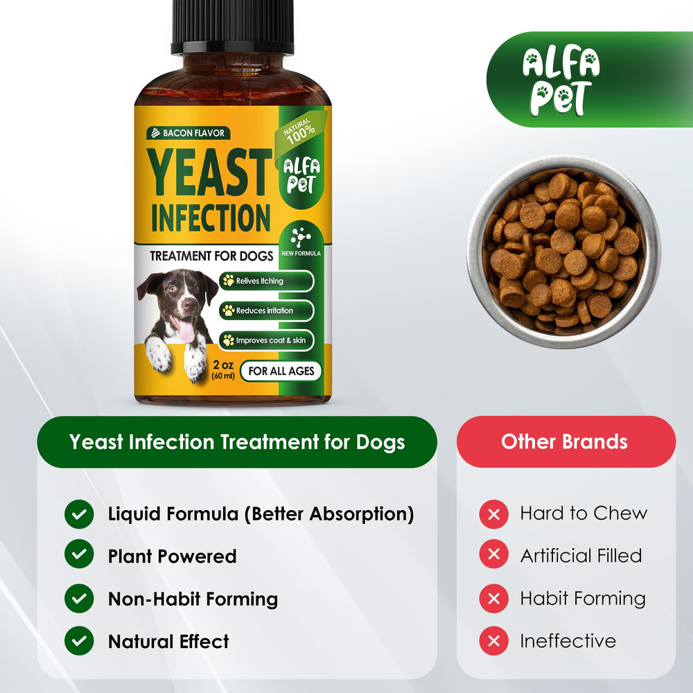Apple cider vinegar shown in Alfa Pet bottle for gentle, natural action.