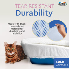 Alfapet tear-resistant bags resist punctures during removal.