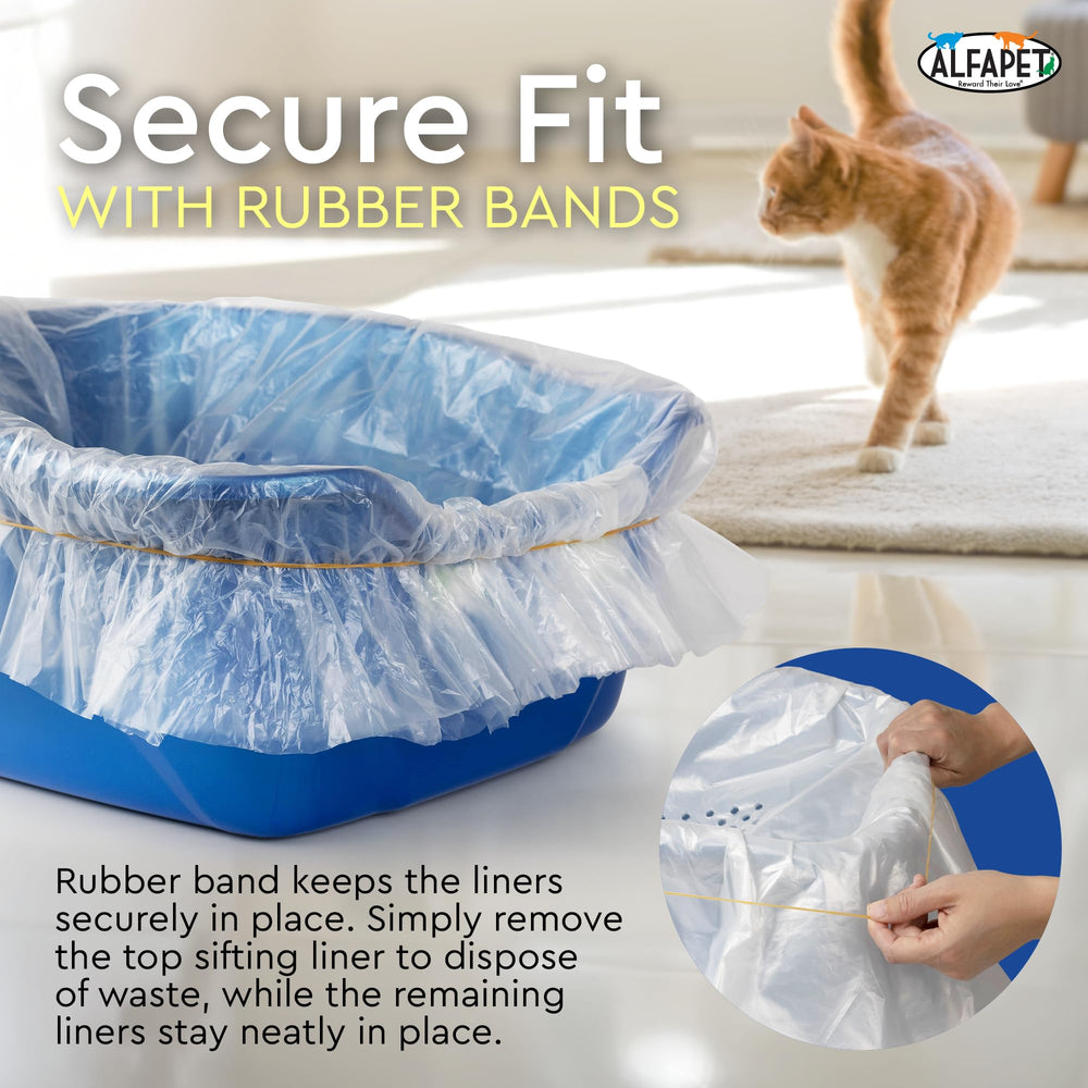 Alfapet Original multi-layer liners stack securely to prevent shifting.