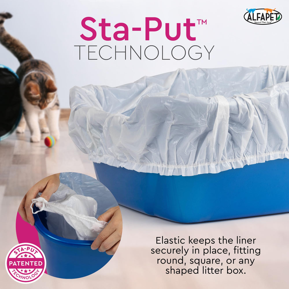 Alfapet tie-free design for easy cleanup