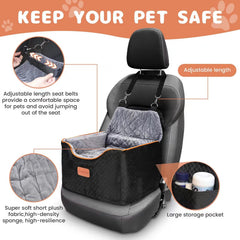 AlfaTok memory foam booster seat installed in car demonstrates quick setup.