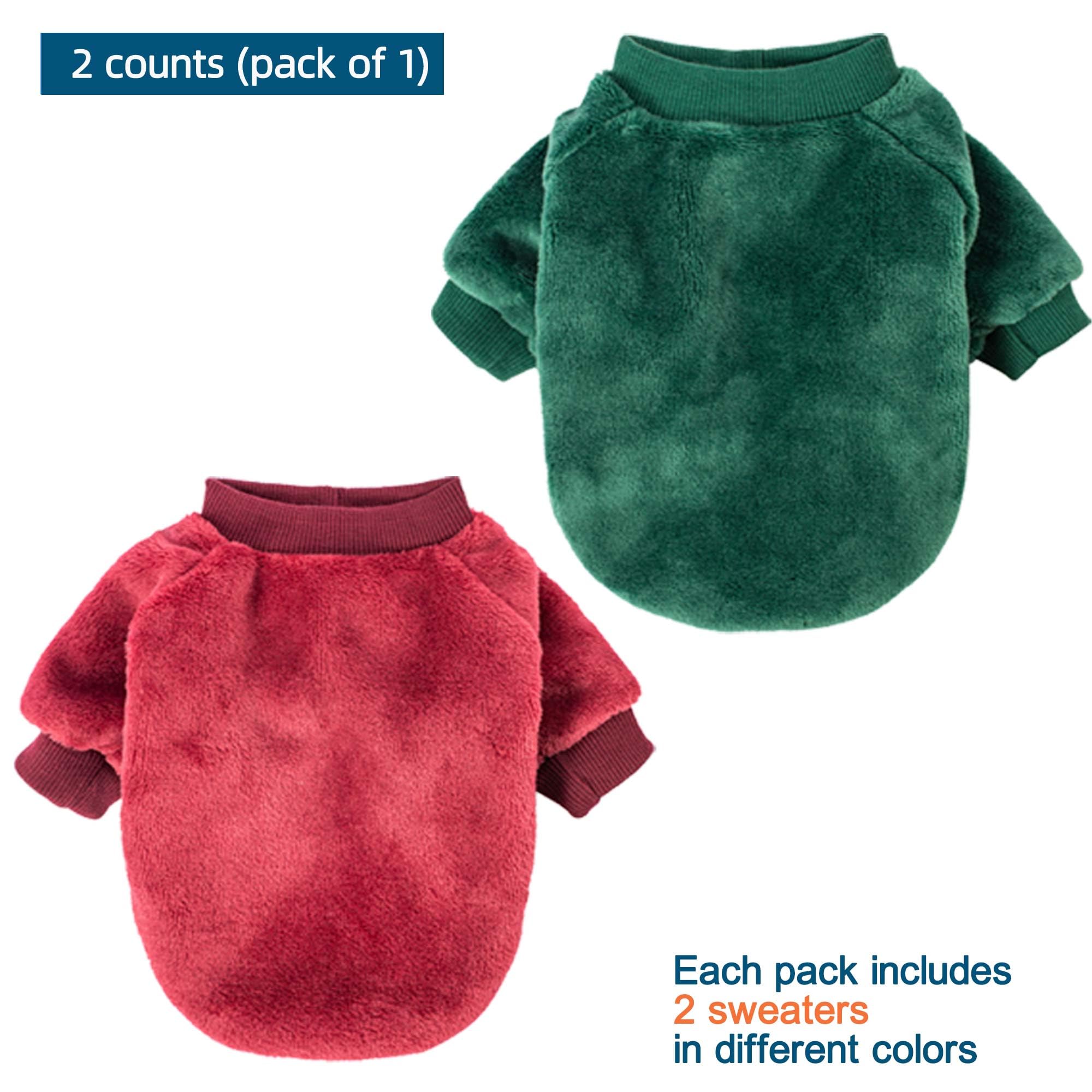 Algudbilt Dog Sweater dark green front view demonstrates snug, lightweight warmth for chilly walks.