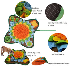 Alibuy Snuffle Mat fleece texture close-up highlighting soft material