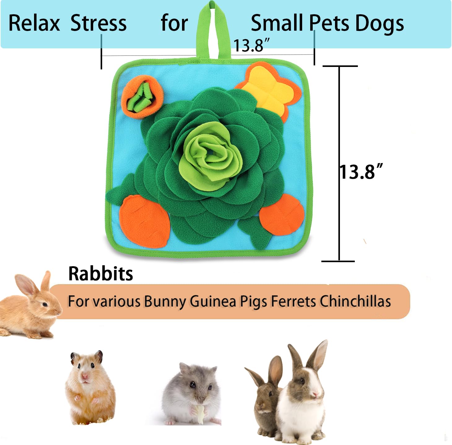 Alibuy Snuffle Mat small animals corner hiding demonstrates snack-dispensing play