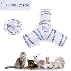 Alicedreamsky cat tunnel with durable fabric and spring steel frame.