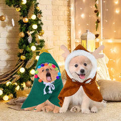 Aliceset green cape cat costume offers vibrant Christmas style