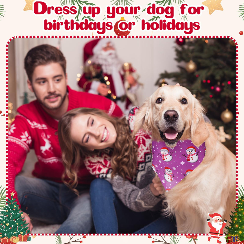 Aliceset easy-clean washable dog bandana ideal for snowy walks and daily use