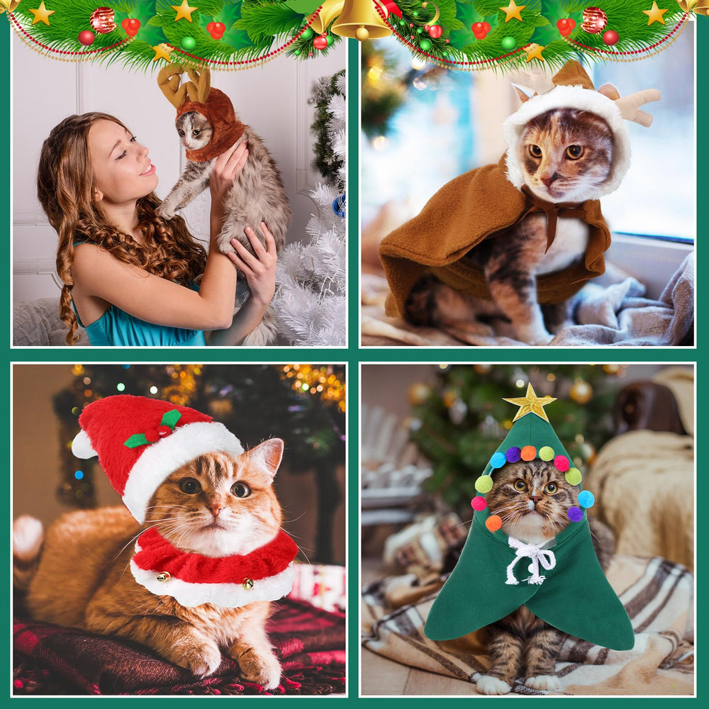 Aliceset pet Christmas outfit set for holiday photos and party highlights