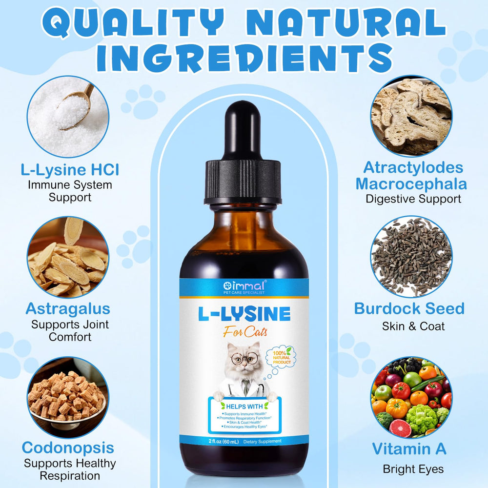 ALIVO L-Lysine drops being added to cat food for easy administration