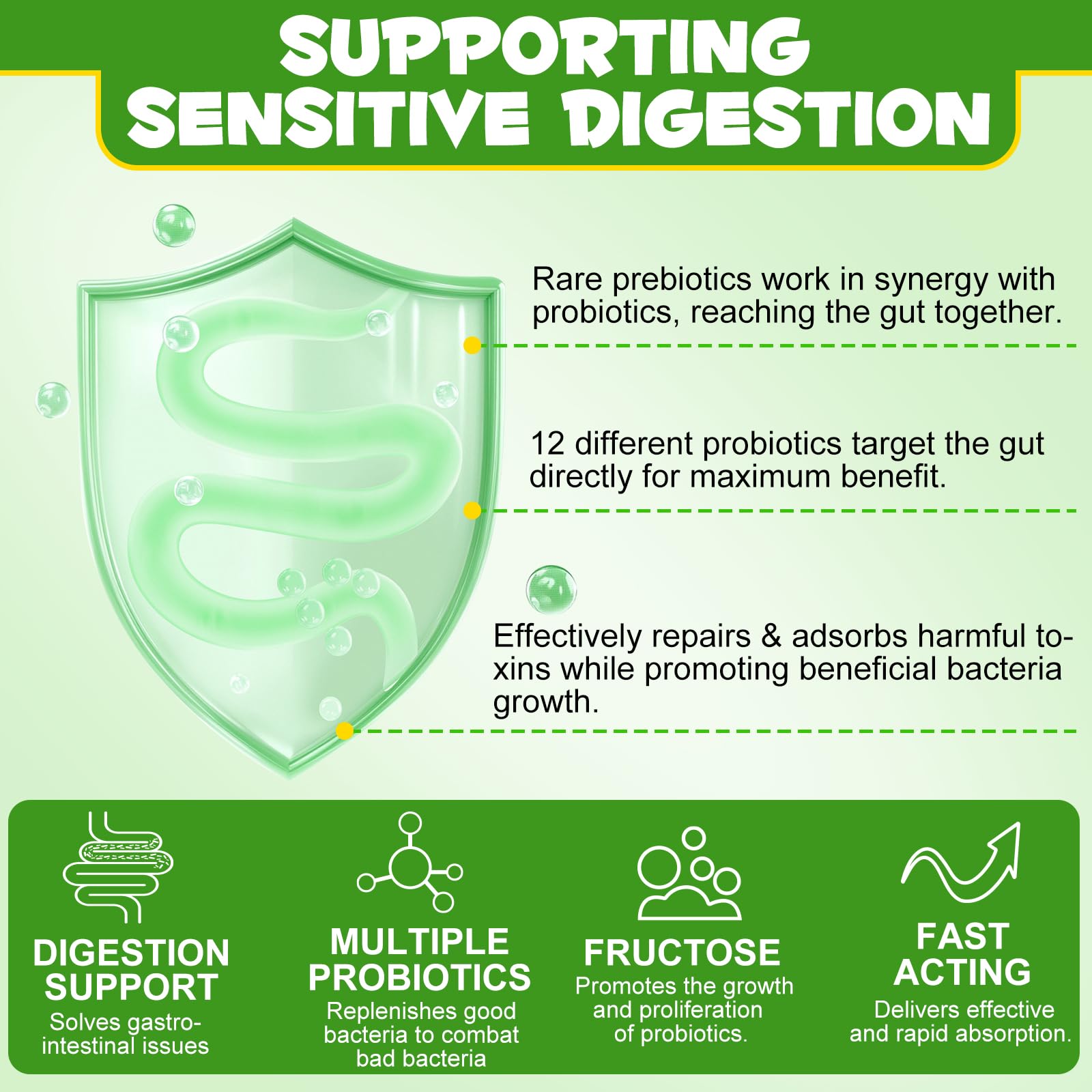 ALIVO label highlights 12 probiotic strains for gut balance