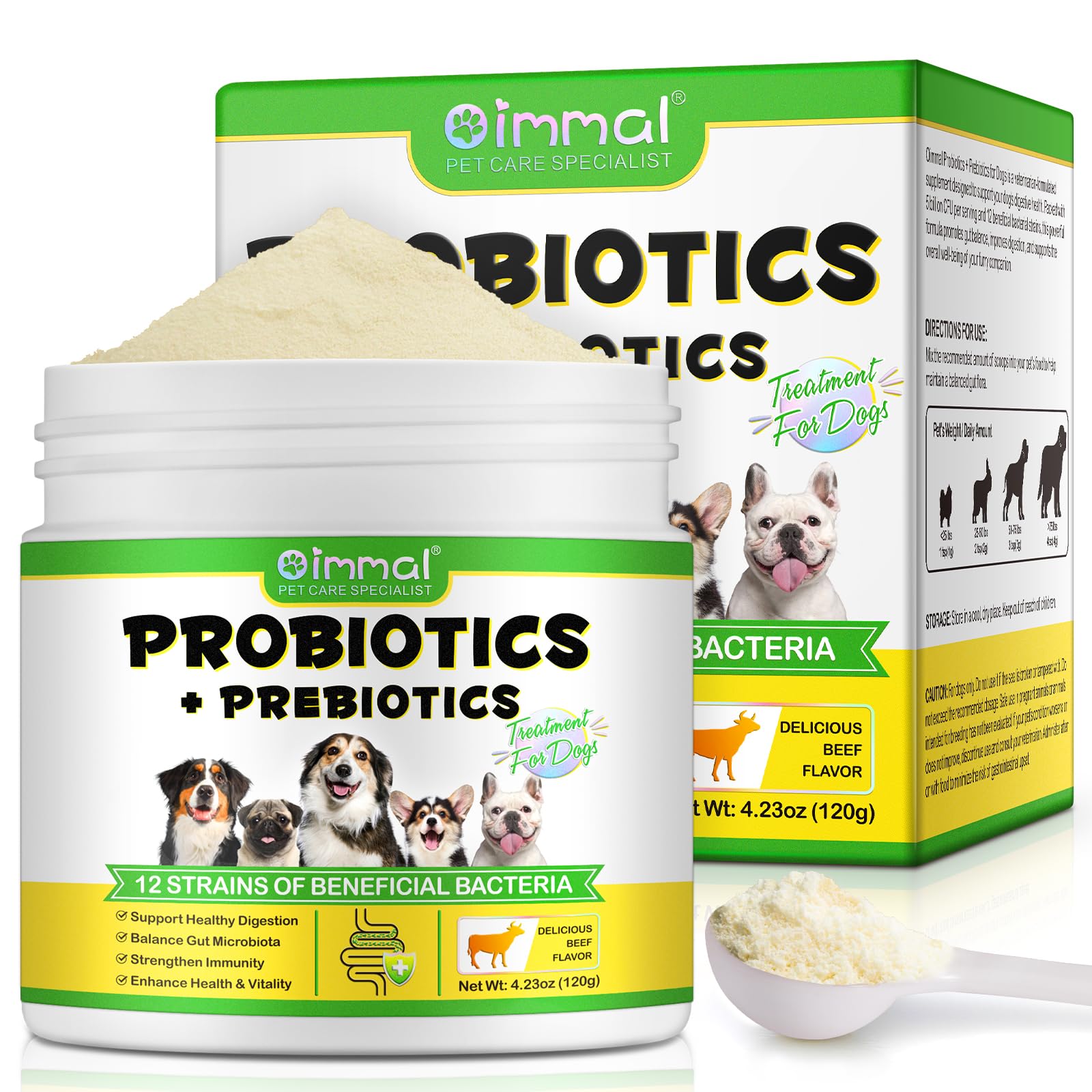 ALIVO Probiotics for Dogs tub front promoting gut health support