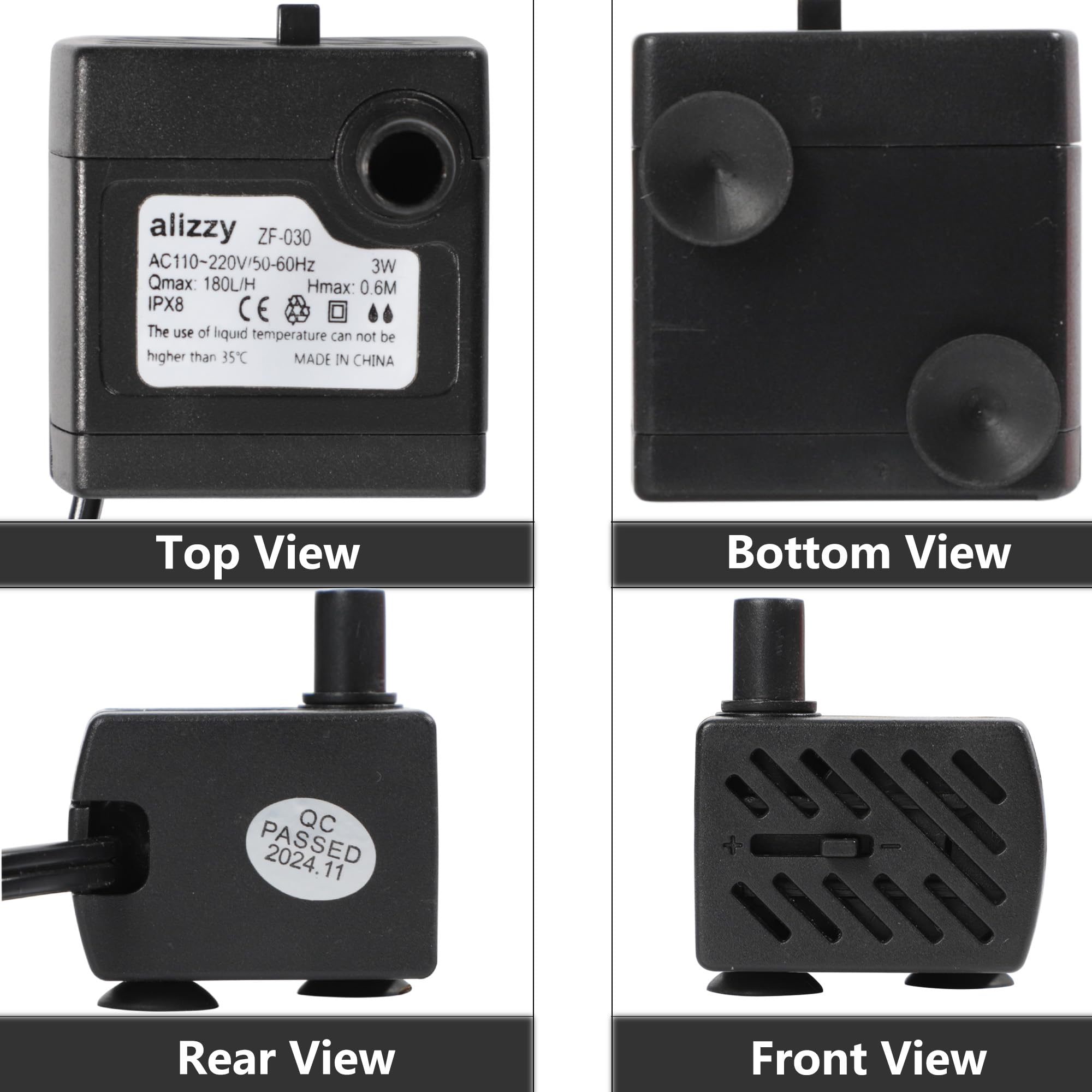 Alizzy 50 GPH pump for cat fountain to keep water moving quietly