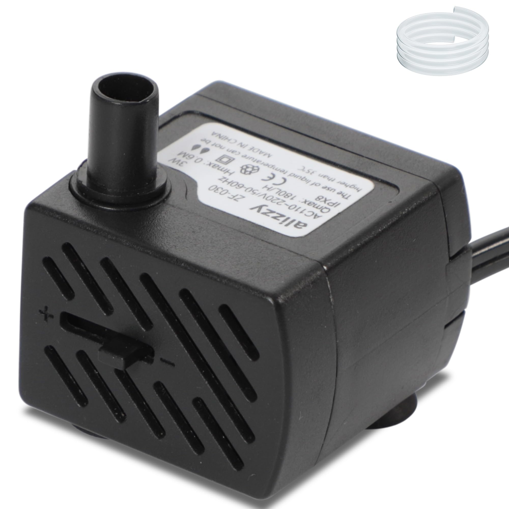 Alizzy 50 GPH pump front view for compact systems