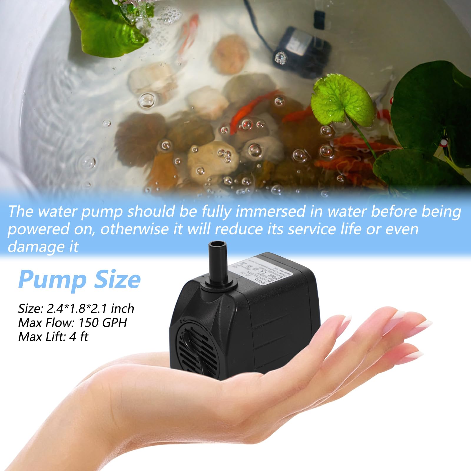 Alizzy detachable cleanable pump easy maintenance