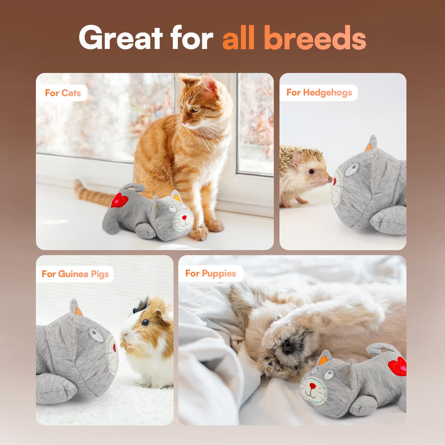 ALL FOR PAWS heartbeat toy 8hrs highlights long-lasting comfort for nighttime calm