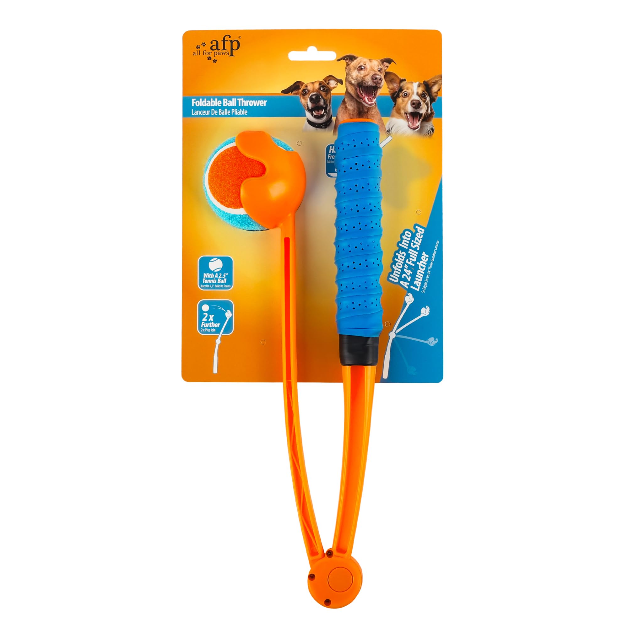 ALL FOR PAWS ball launcher durable design for outdoor play and training
