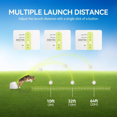 All For Paws rechargeable battery power enables continuous outdoor fetch sessions.
