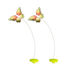 ALL FOR PAWS butterfly refill pack closeup for durable, continuous indoor play