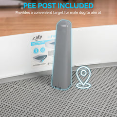ALL FOR PAWS potty tray is compatible with standard 24x24 inch pads.