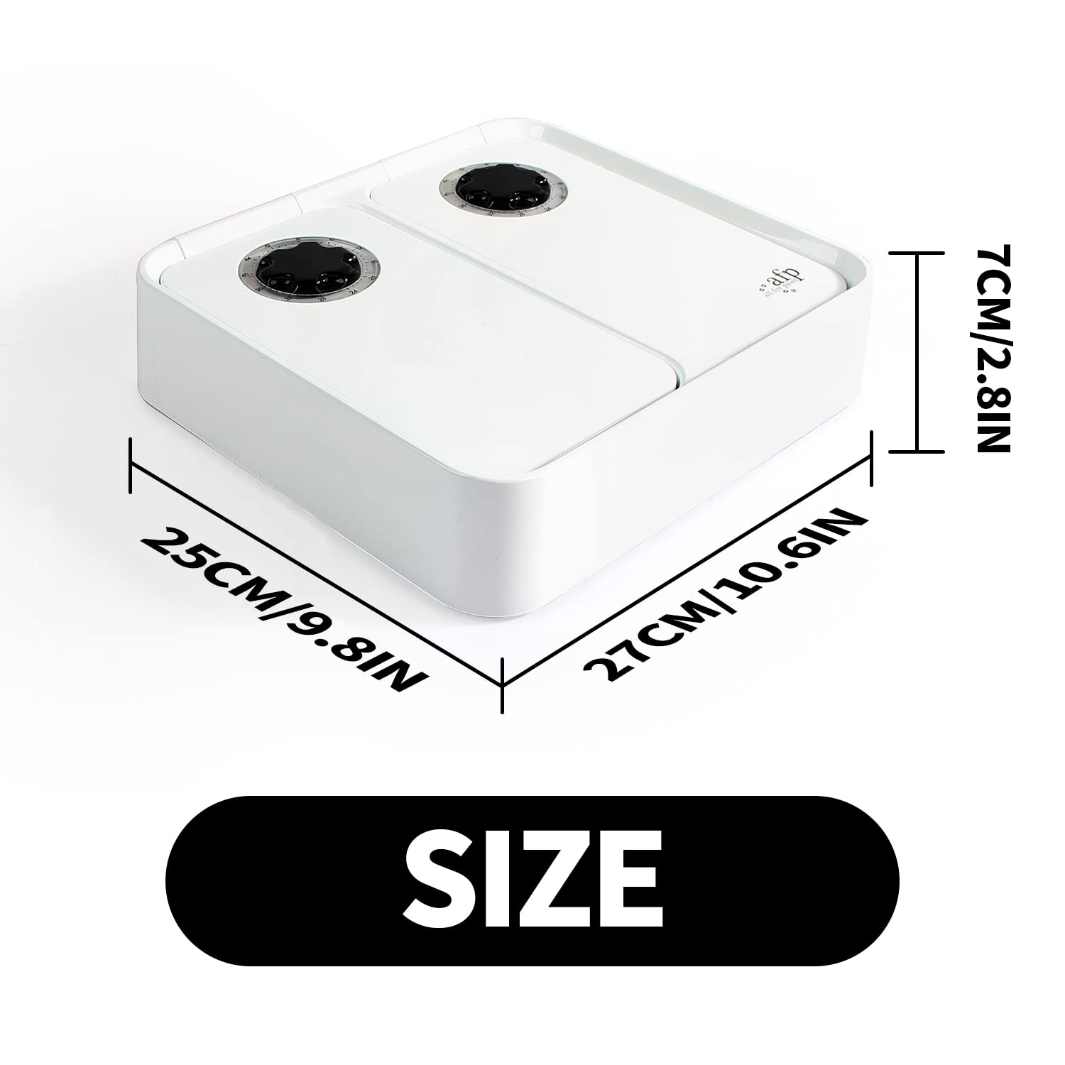 ALL FOR PAWS feeder lid anti-tamper keeps pets out and reduces mess.