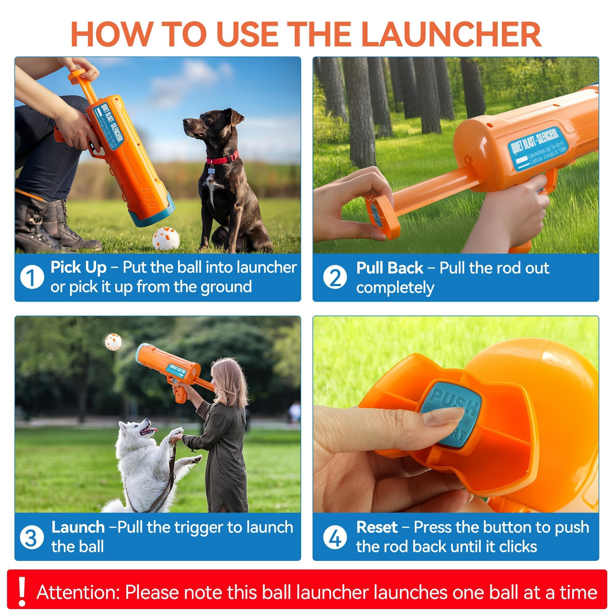 ALL FOR PAWS hands-free pickup feature demonstrates clean play sessions.