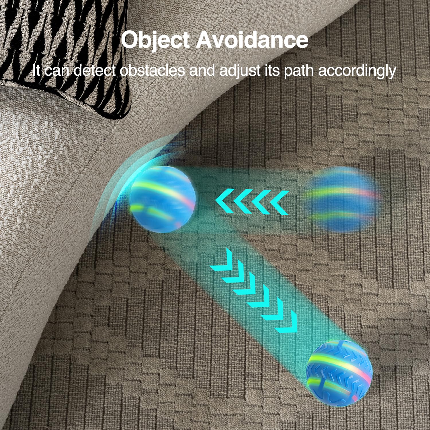 ALL FOR PAWS LED Ball crazy bouncing for lively entertainment