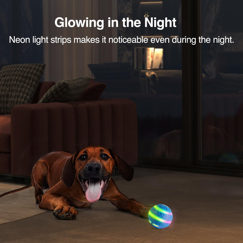 ALL FOR PAWS LED Ball energy-saving mode extends playtime between charges
